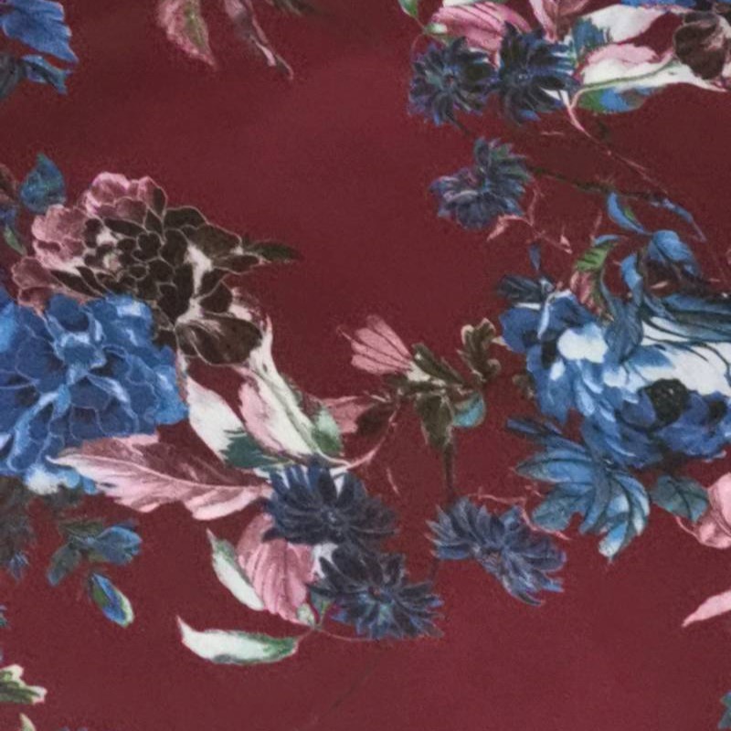 Burgundy floral